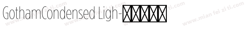 GothamCondensed Ligh字体转换